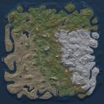 Thumbnail Rust Map: Procedural Map, Size: 6000, Seed: 93591, 17 Monuments