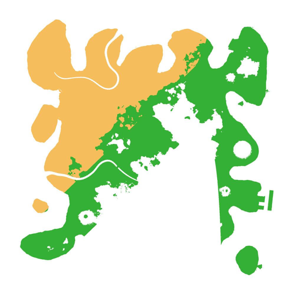Biome Rust Map: Procedural Map, Size: 3000, Seed: 1235278701