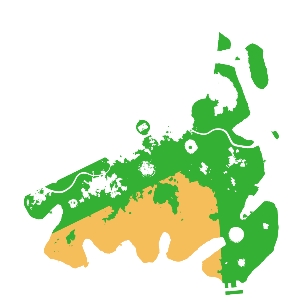 Biome Rust Map: Procedural Map, Size: 3500, Seed: 1376318106