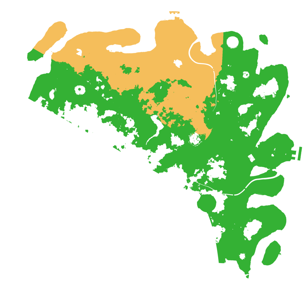 Biome Rust Map: Procedural Map, Size: 4500, Seed: 1648609832