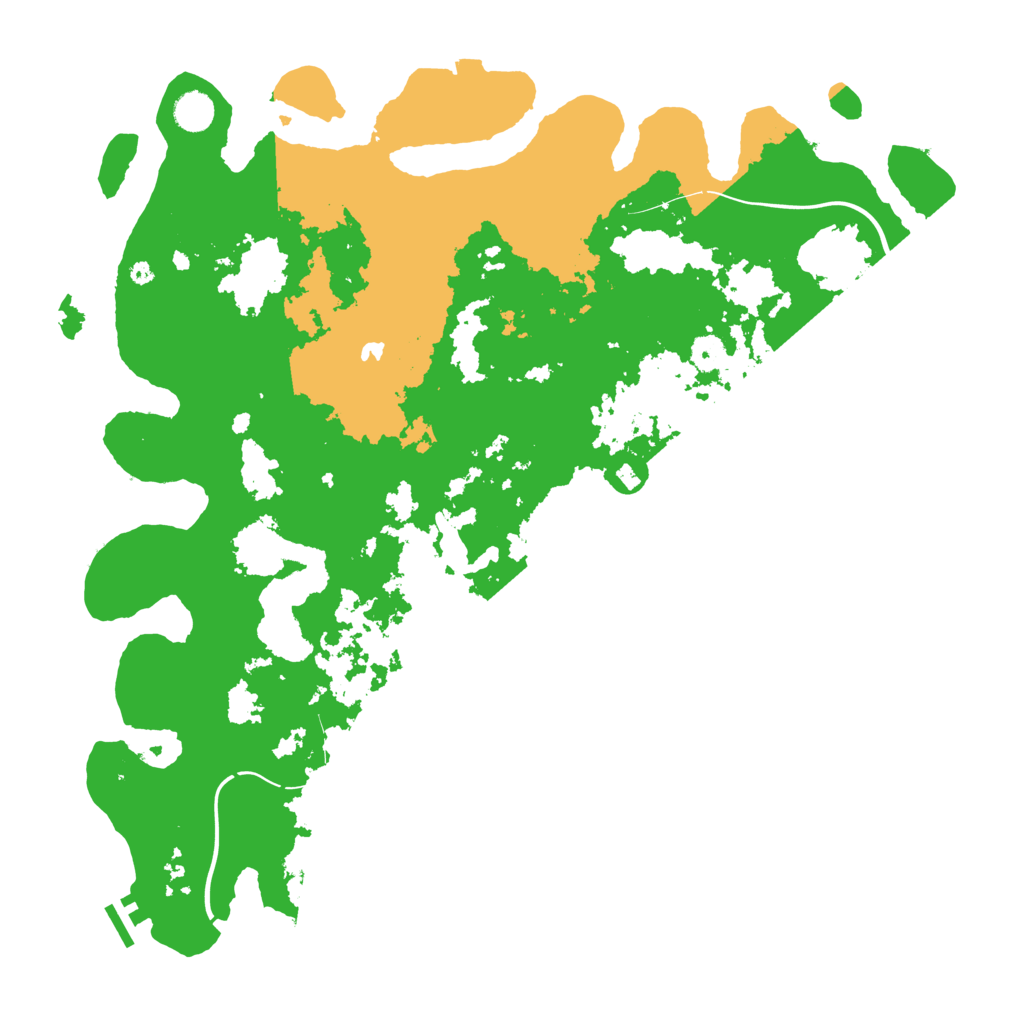 Biome Rust Map: Procedural Map, Size: 4500, Seed: 7834297
