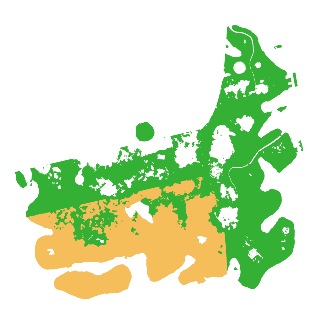 Biome Rust Map: Procedural Map, Size: 4500, Seed: 825070639
