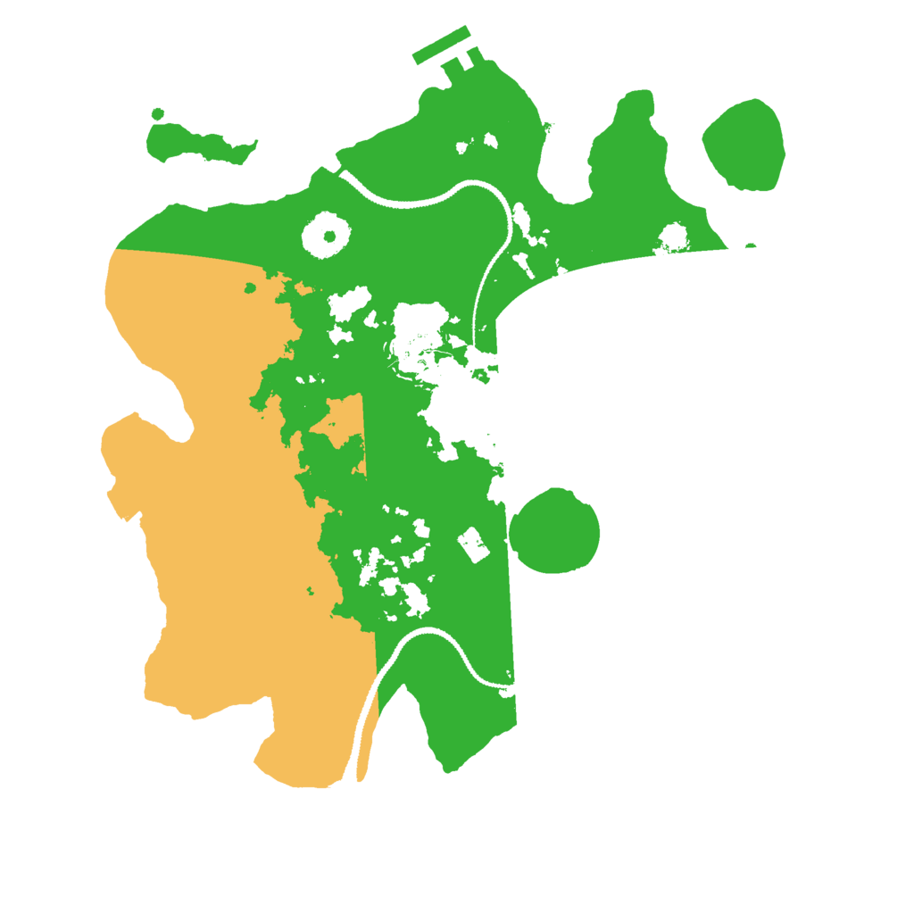 Biome Rust Map: Procedural Map, Size: 3000, Seed: 833264436