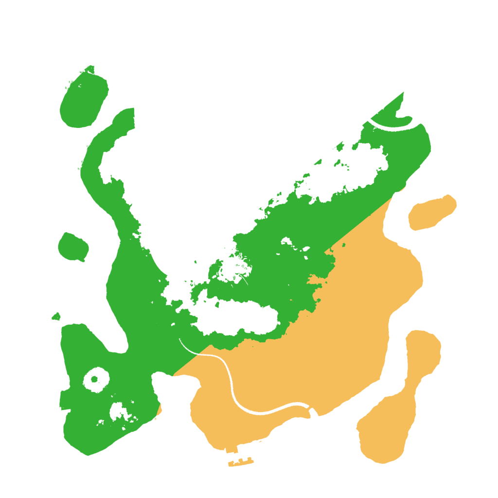 Biome Rust Map: Procedural Map, Size: 3000, Seed: 12323