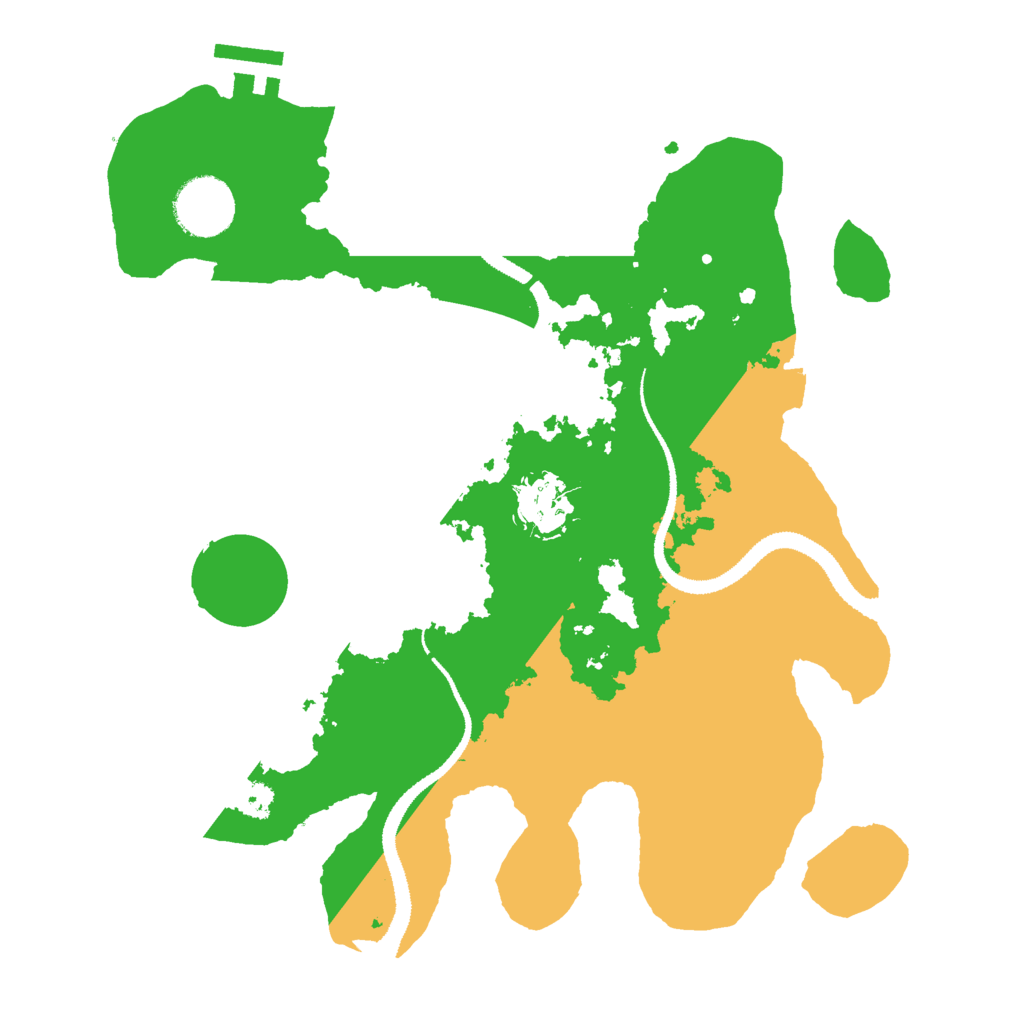 Biome Rust Map: Procedural Map, Size: 3000, Seed: 54722