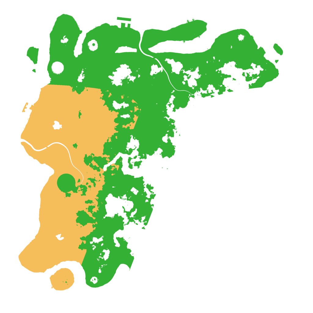 Biome Rust Map: Procedural Map, Size: 4500, Seed: 1140104439