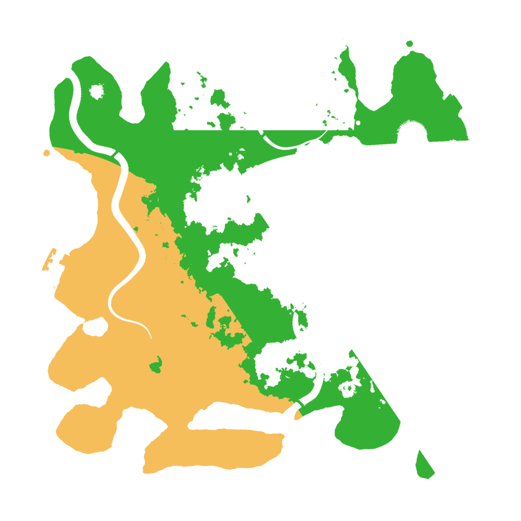 Biome Rust Map: Procedural Map, Size: 3200, Seed: 654652181