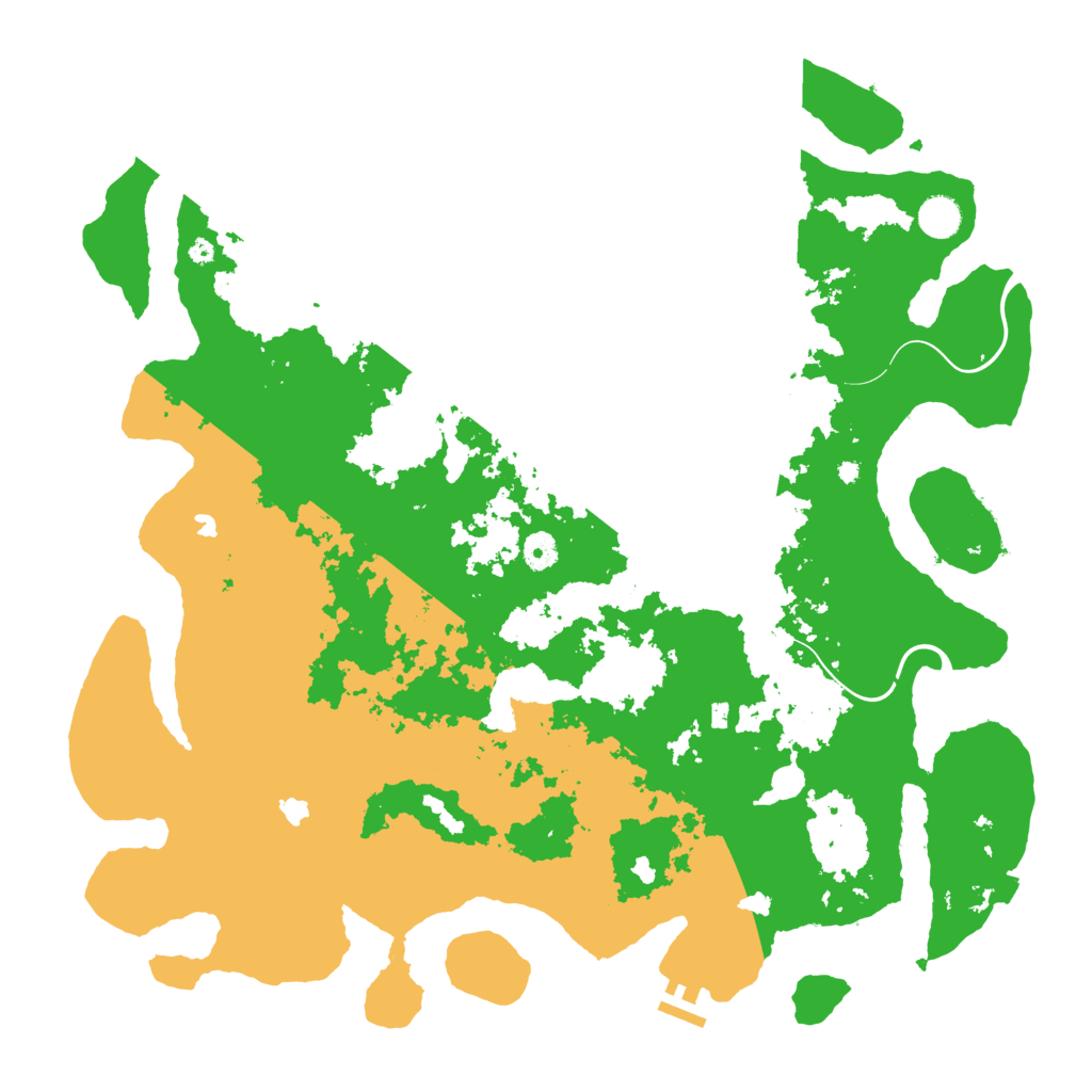 Biome Rust Map: Procedural Map, Size: 4500, Seed: 184516155