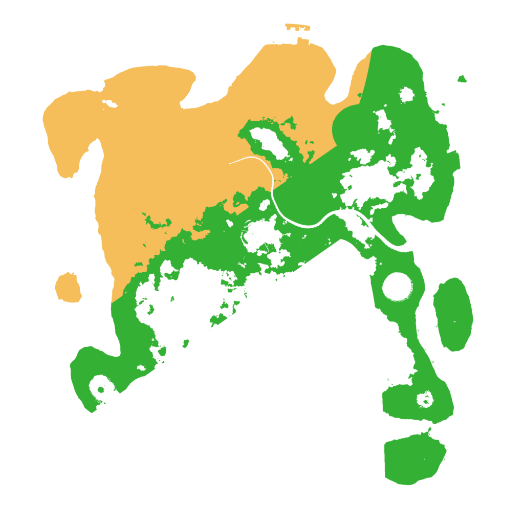 Biome Rust Map: Procedural Map, Size: 3200, Seed: 2059324672