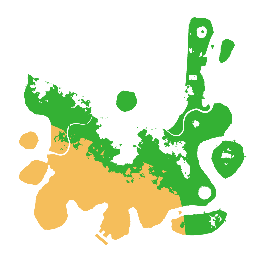 Biome Rust Map: Procedural Map, Size: 3500, Seed: 164242101