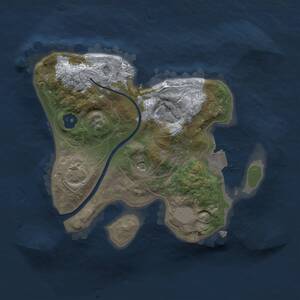 Thumbnail Rust Map: Procedural Map, Size: 2000, Seed: 358139730, 3 Monuments