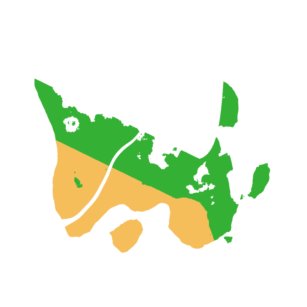 Biome Rust Map: Procedural Map, Size: 2000, Seed: 358139730