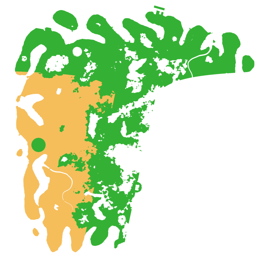 Biome Rust Map: Procedural Map, Size: 5000, Seed: 7391
