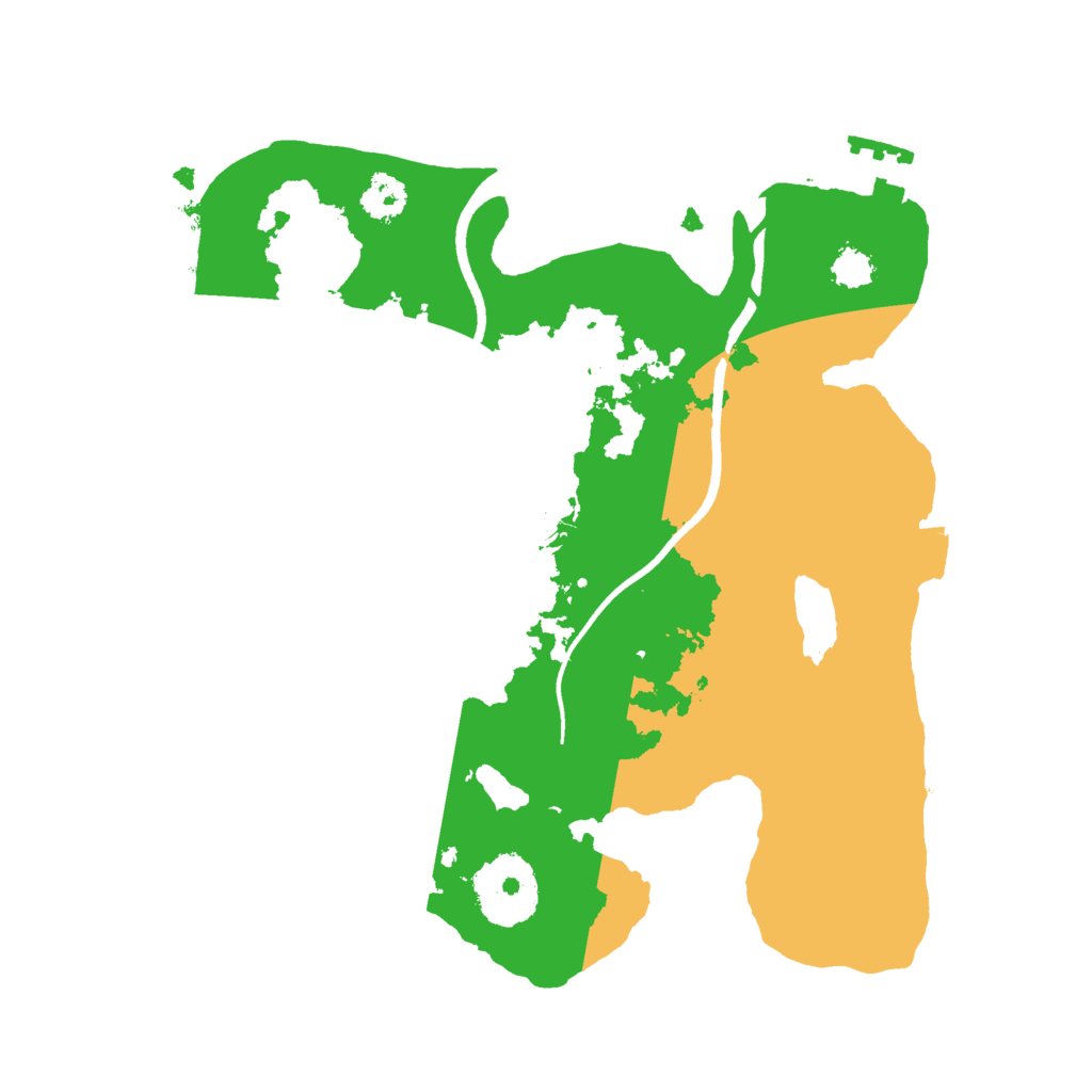 Biome Rust Map: Procedural Map, Size: 2450, Seed: 134223