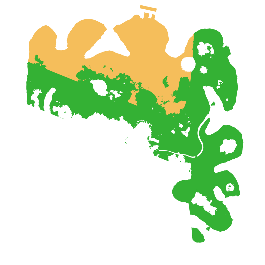 Biome Rust Map: Procedural Map, Size: 3200, Seed: 1249595590