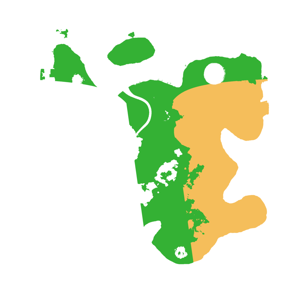 Biome Rust Map: Procedural Map, Size: 2500, Seed: 156554431