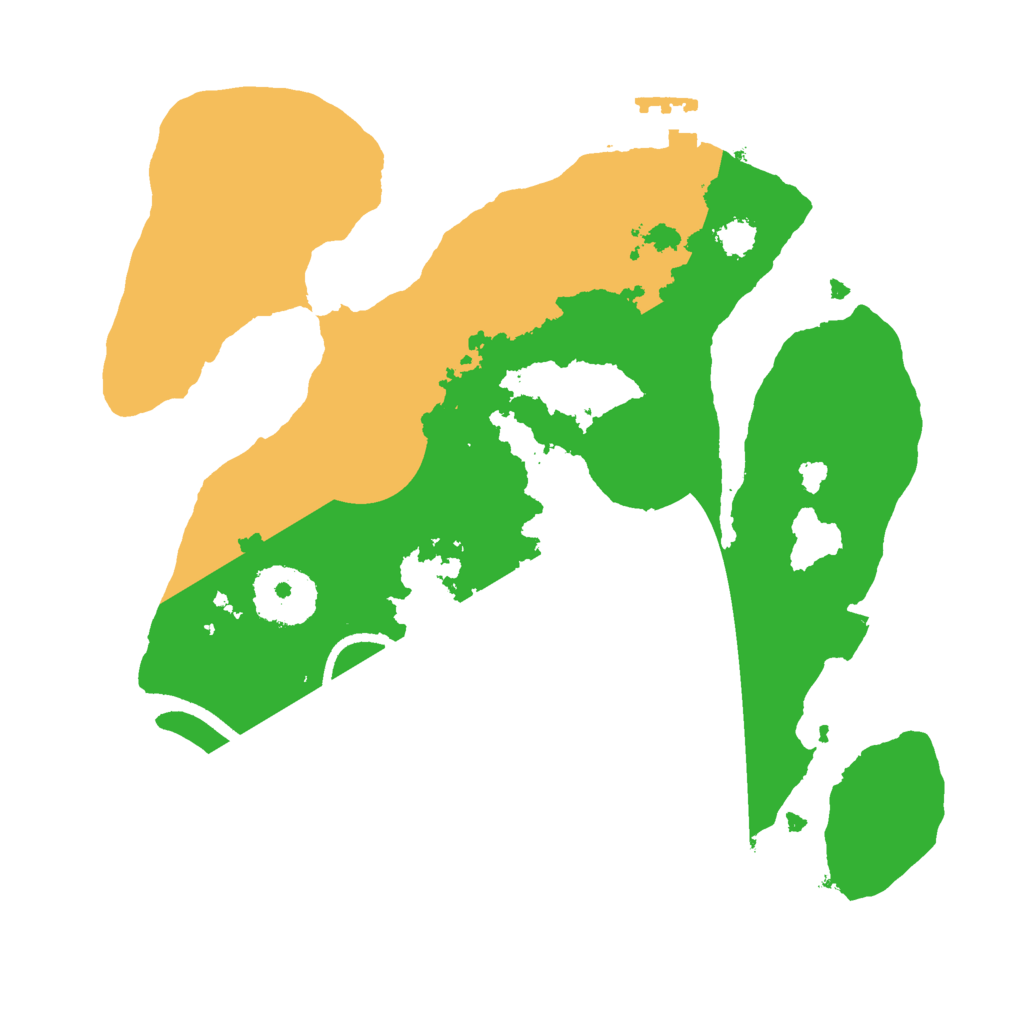 Biome Rust Map: Procedural Map, Size: 2500, Seed: 1517707340