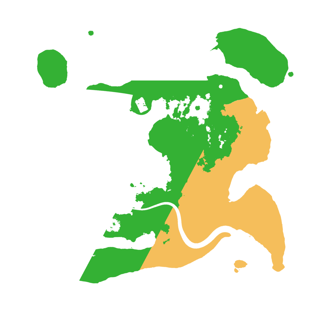 Biome Rust Map: Procedural Map, Size: 2500, Seed: 159877336