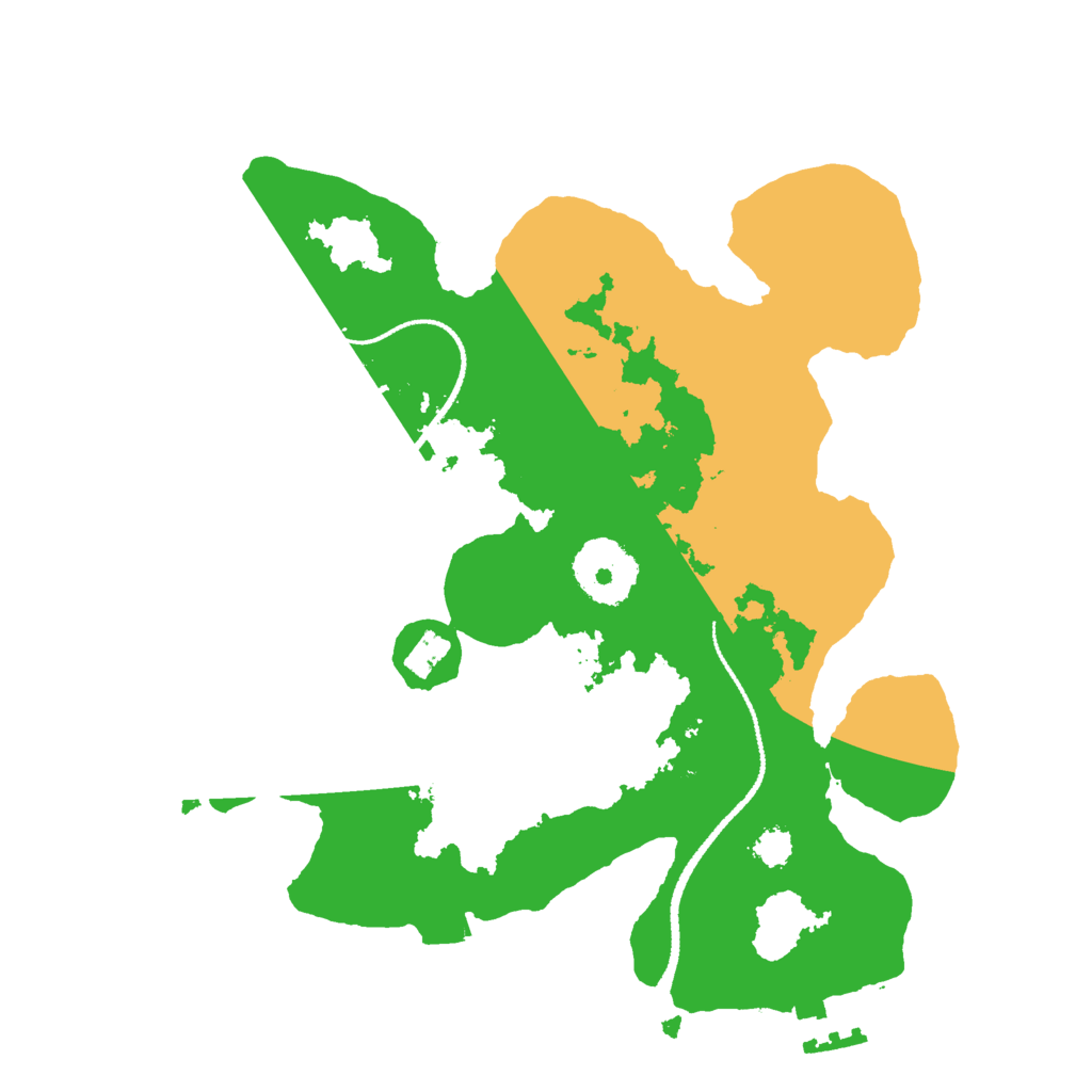Biome Rust Map: Procedural Map, Size: 2600, Seed: 630958266