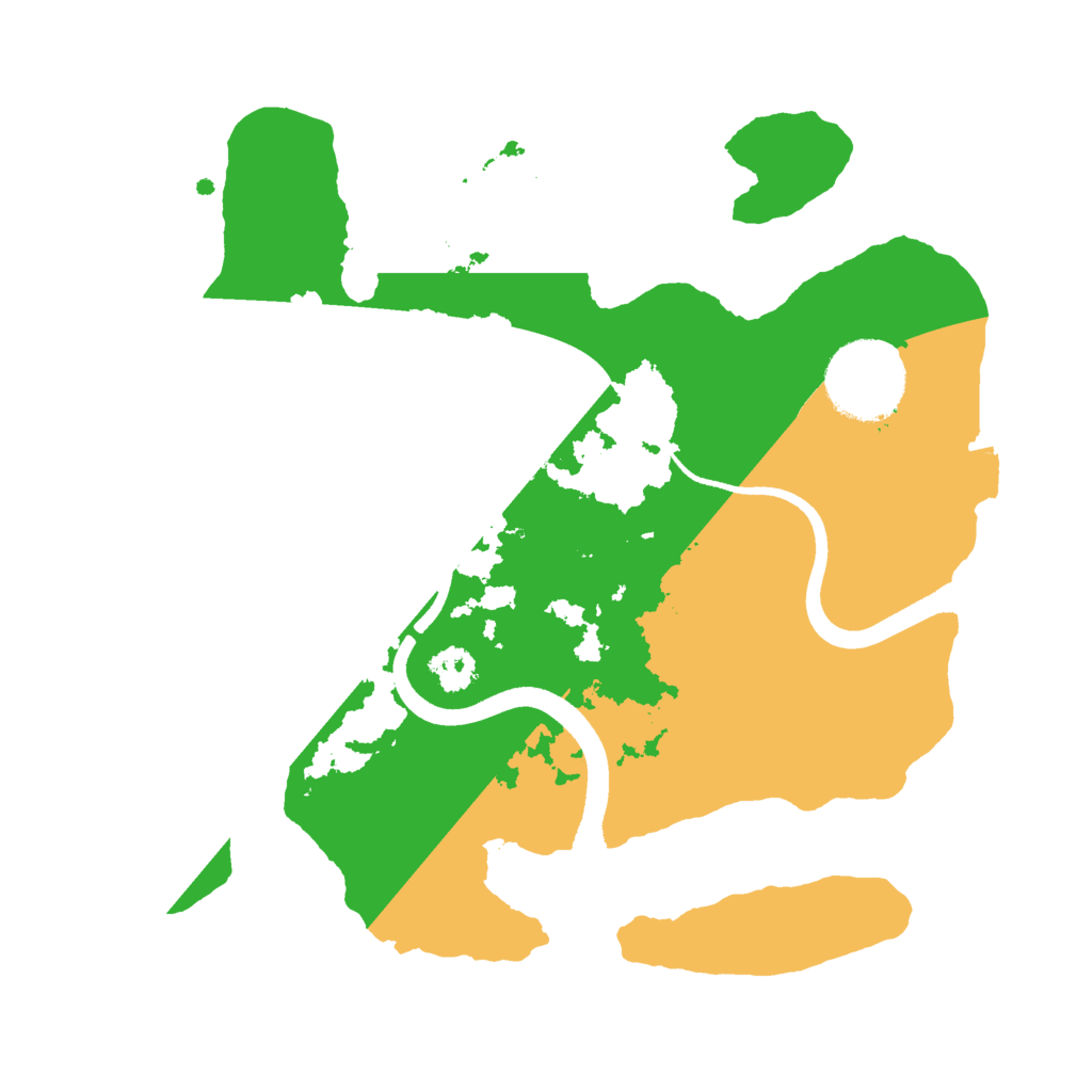 Biome Rust Map: Procedural Map, Size: 2500, Seed: 1292631954