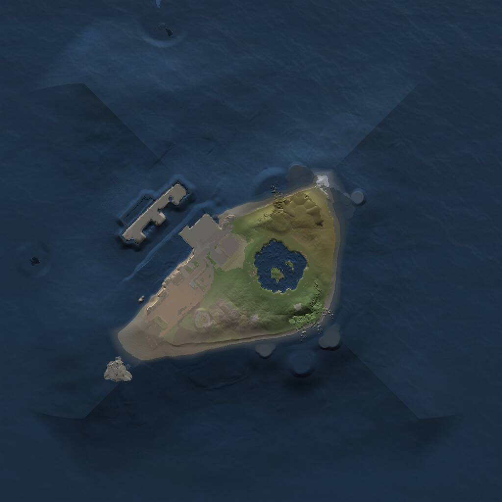 Rust Map: Procedural Map, Size: 1000, Seed: 232025, 2 Monuments