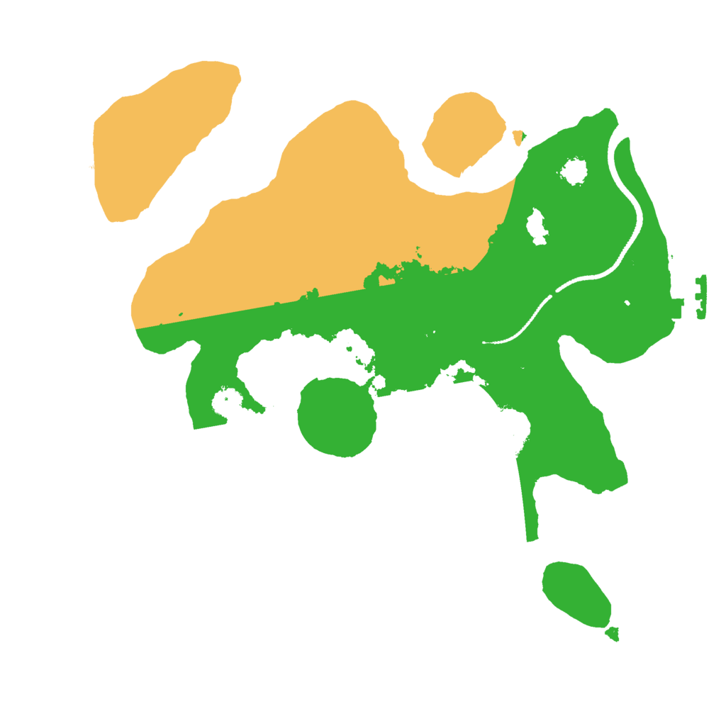 Biome Rust Map: Procedural Map, Size: 2500, Seed: 2064895025