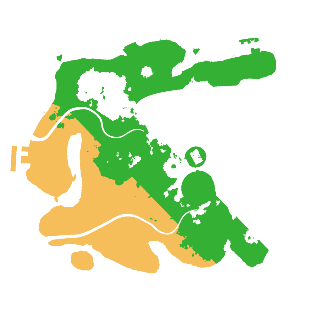 Biome Rust Map: Procedural Map, Size: 2500, Seed: 485427672