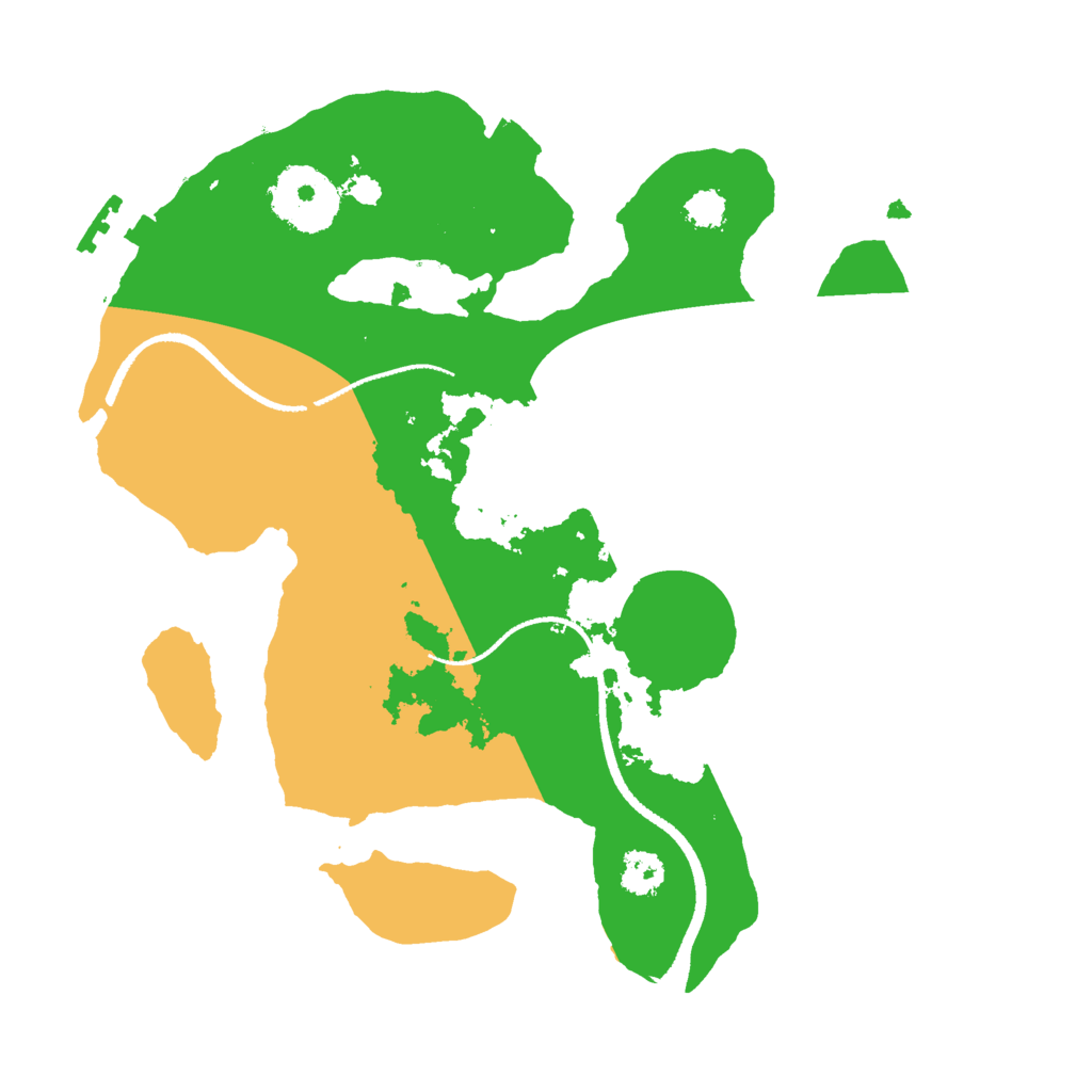 Biome Rust Map: Procedural Map, Size: 2500, Seed: 1674758761