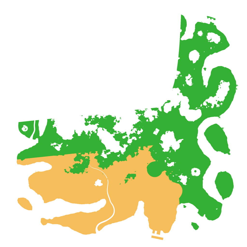 Biome Rust Map: Procedural Map, Size: 4200, Seed: 22