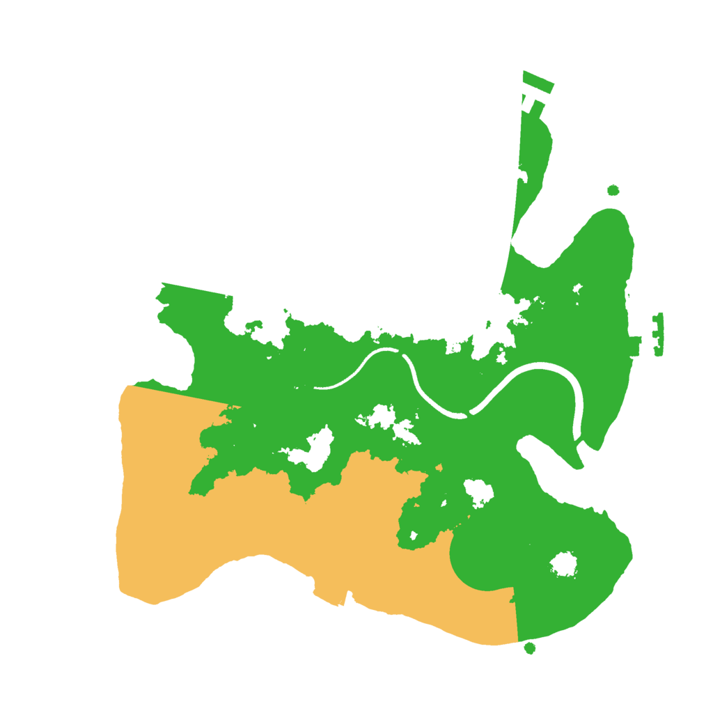 Biome Rust Map: Procedural Map, Size: 2500, Seed: 10548