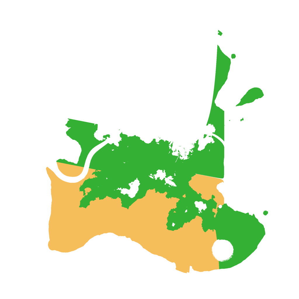 Biome Rust Map: Procedural Map, Size: 2500, Seed: 10548