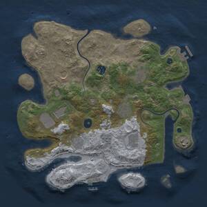 Thumbnail Rust Map: Procedural Map, Size: 3500, Seed: 634556, 15 Monuments