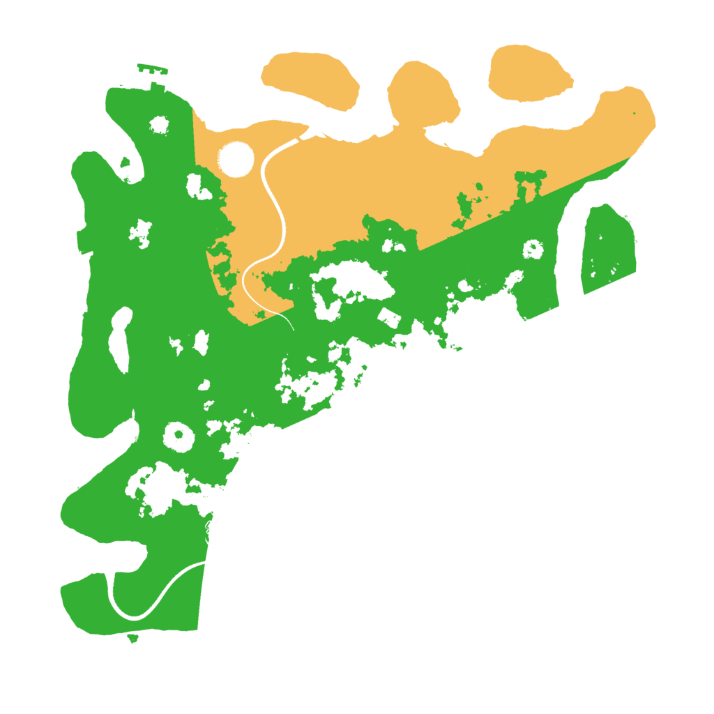 Biome Rust Map: Procedural Map, Size: 3500, Seed: 1991235018