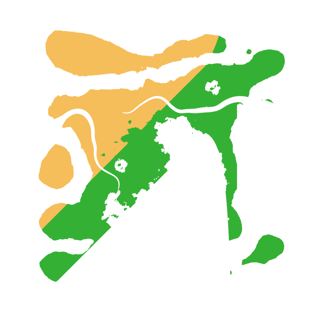 Biome Rust Map: Procedural Map, Size: 2500, Seed: 1951414870