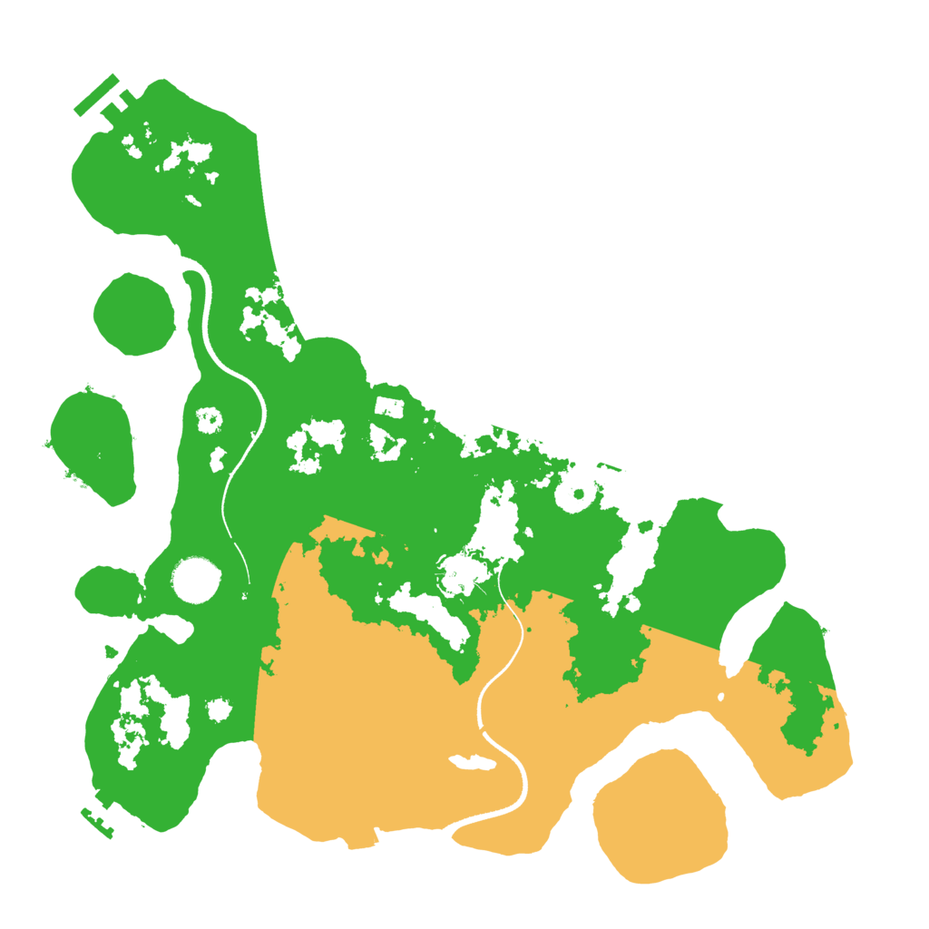 Biome Rust Map: Procedural Map, Size: 3500, Seed: 526359033