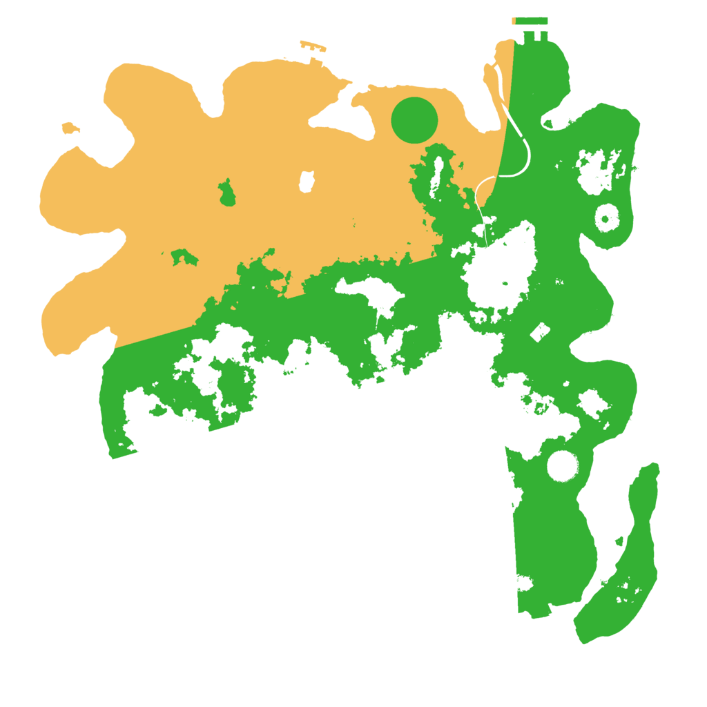 Biome Rust Map: Procedural Map, Size: 4000, Seed: 229939243