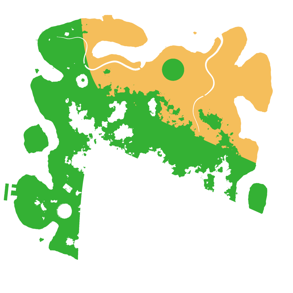 Biome Rust Map: Procedural Map, Size: 3500, Seed: 82747752