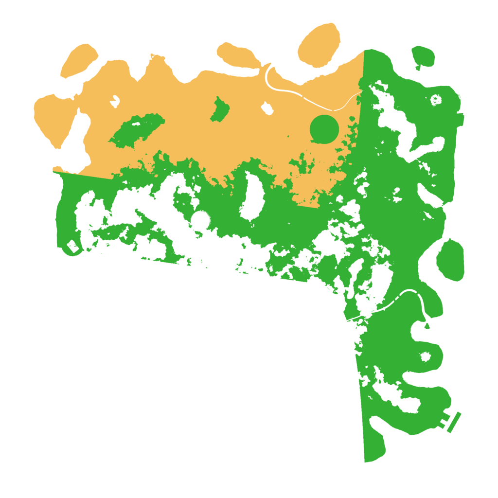 Biome Rust Map: Procedural Map, Size: 4500, Seed: 641392