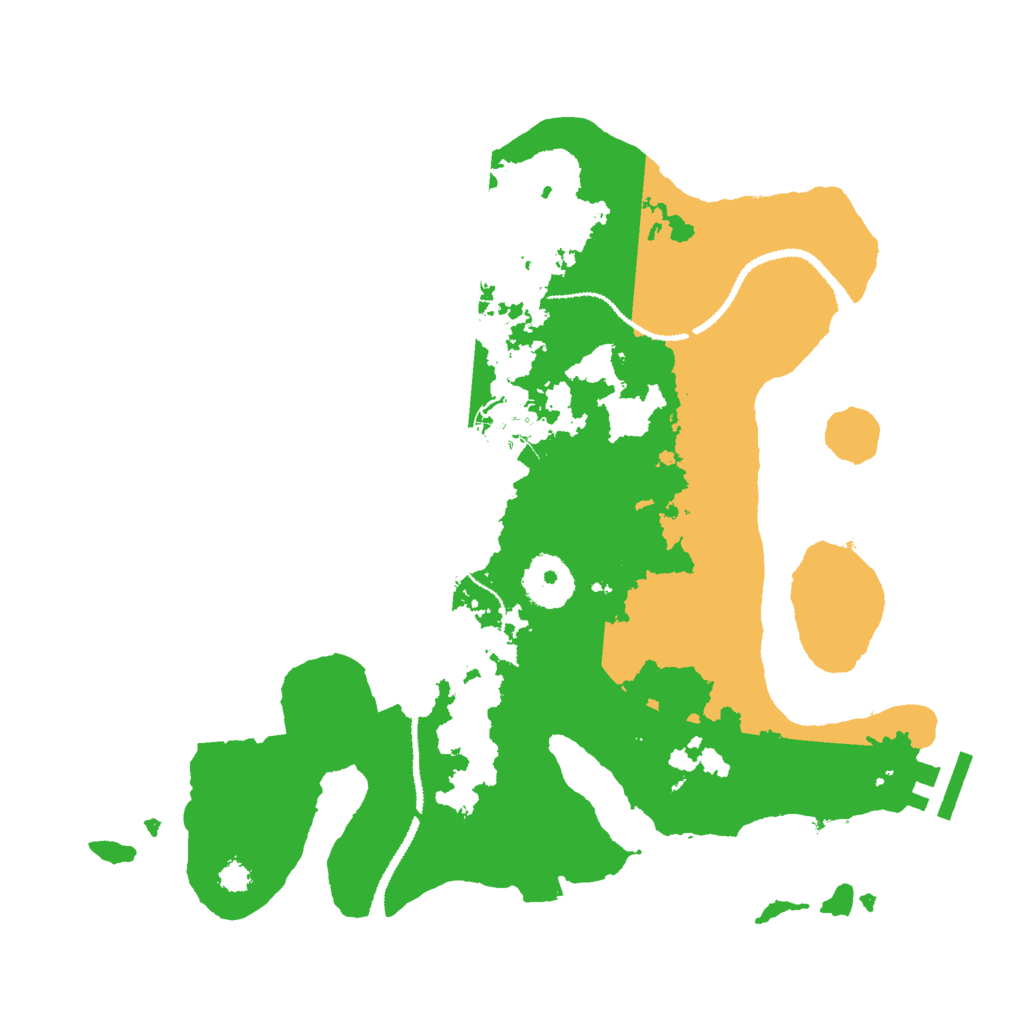 Biome Rust Map: Procedural Map, Size: 3000, Seed: 7528491