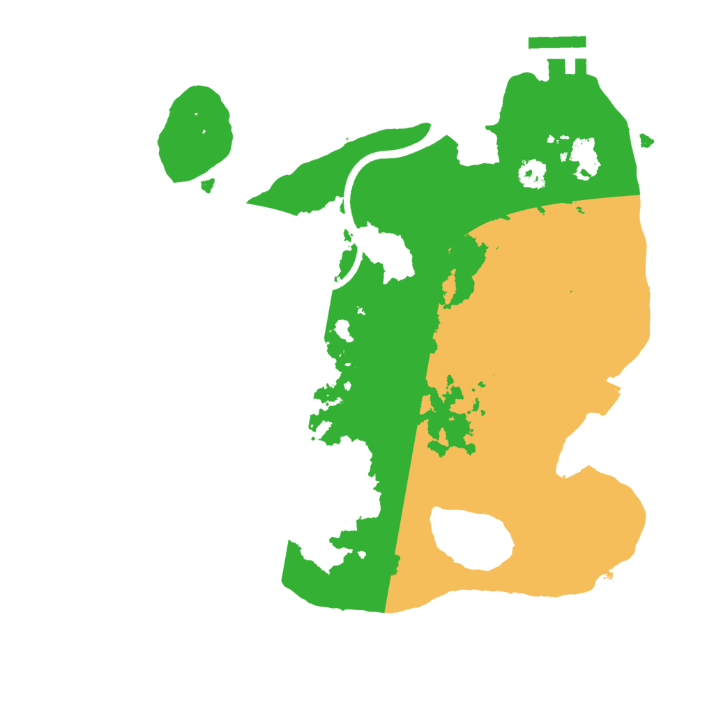 Biome Rust Map: Procedural Map, Size: 2500, Seed: 2143461515