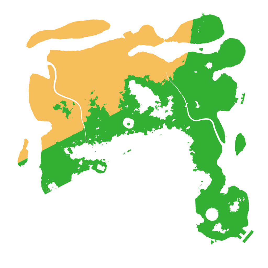 Biome Rust Map: Procedural Map, Size: 3700, Seed: 1306660831