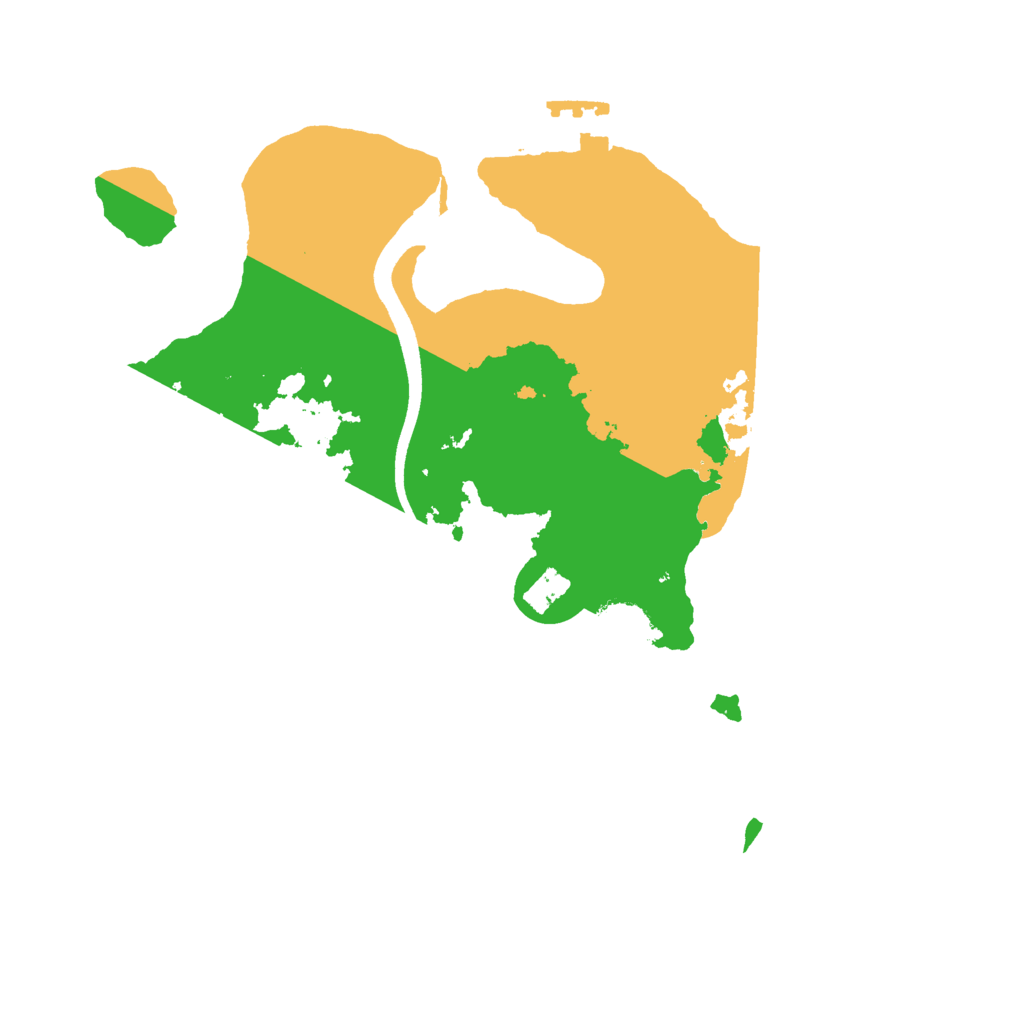 Biome Rust Map: Procedural Map, Size: 2500, Seed: 718167675