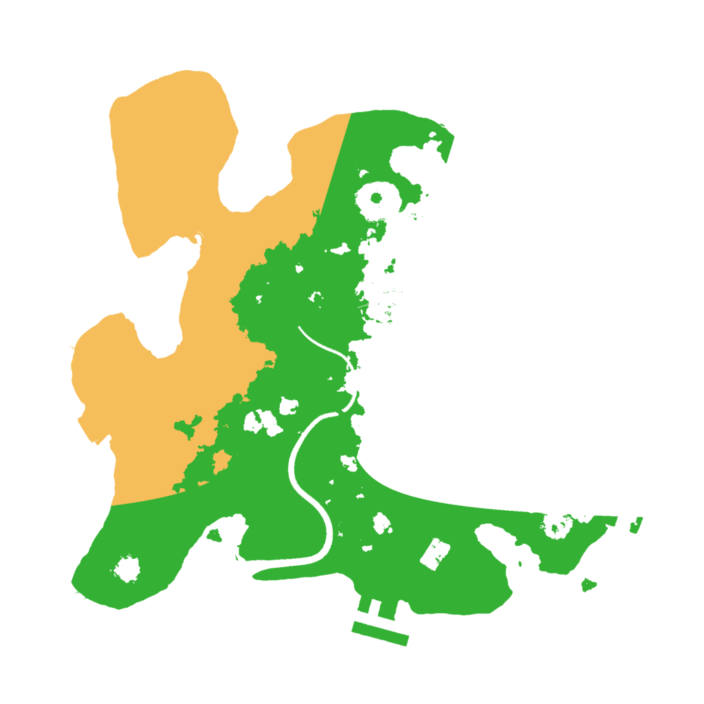 Biome Rust Map: Procedural Map, Size: 2500, Seed: 5116611