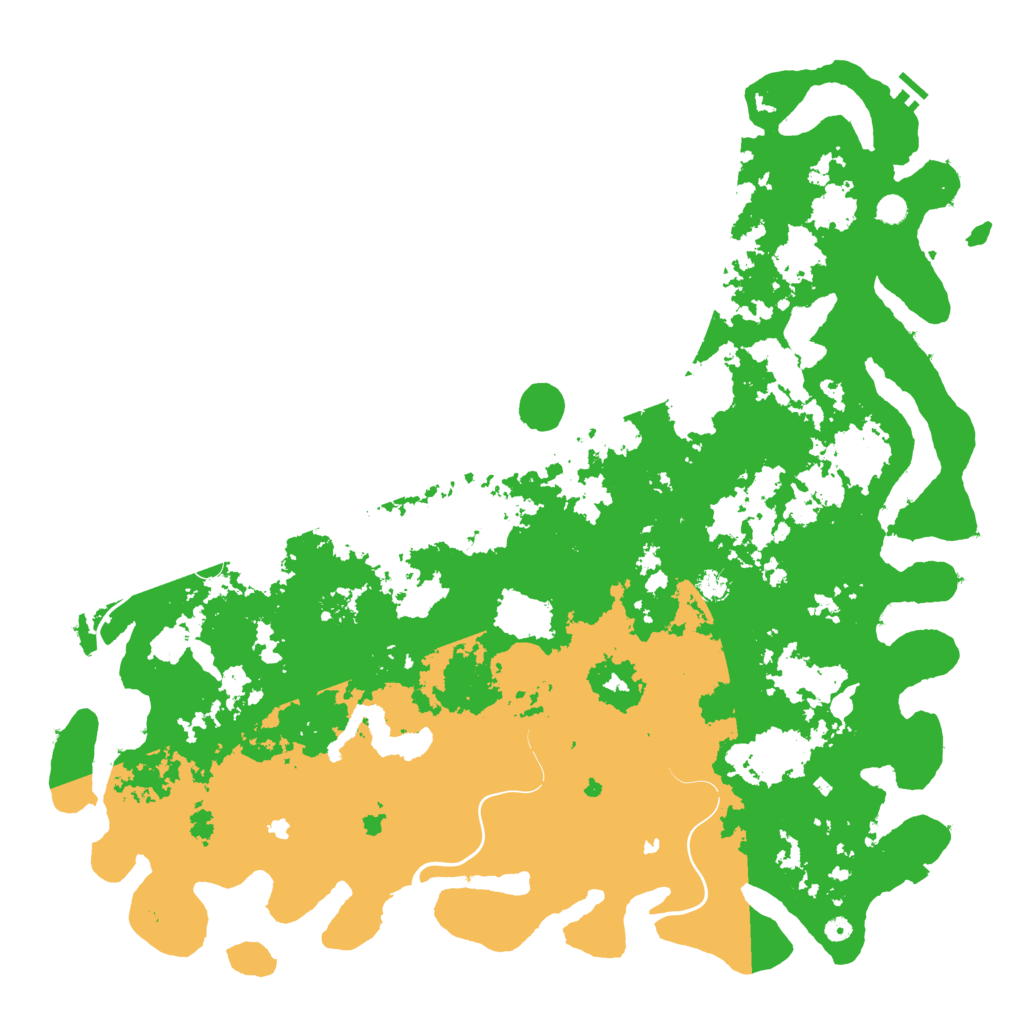 Biome Rust Map: Procedural Map, Size: 6000, Seed: 4655436