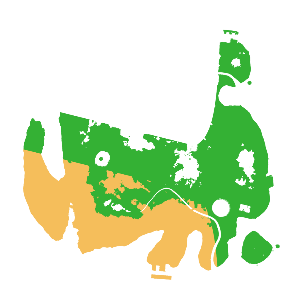 Biome Rust Map: Procedural Map, Size: 3000, Seed: 430234038