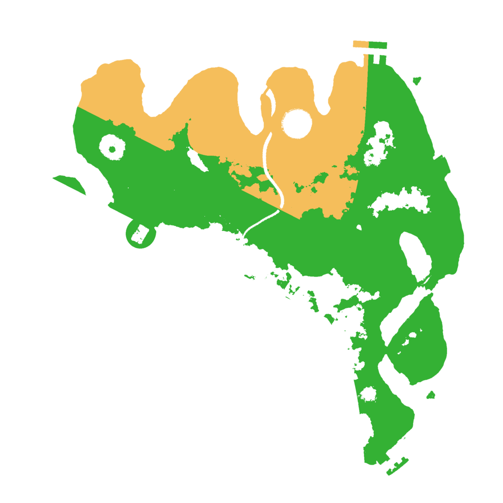 Biome Rust Map: Procedural Map, Size: 3000, Seed: 410053278