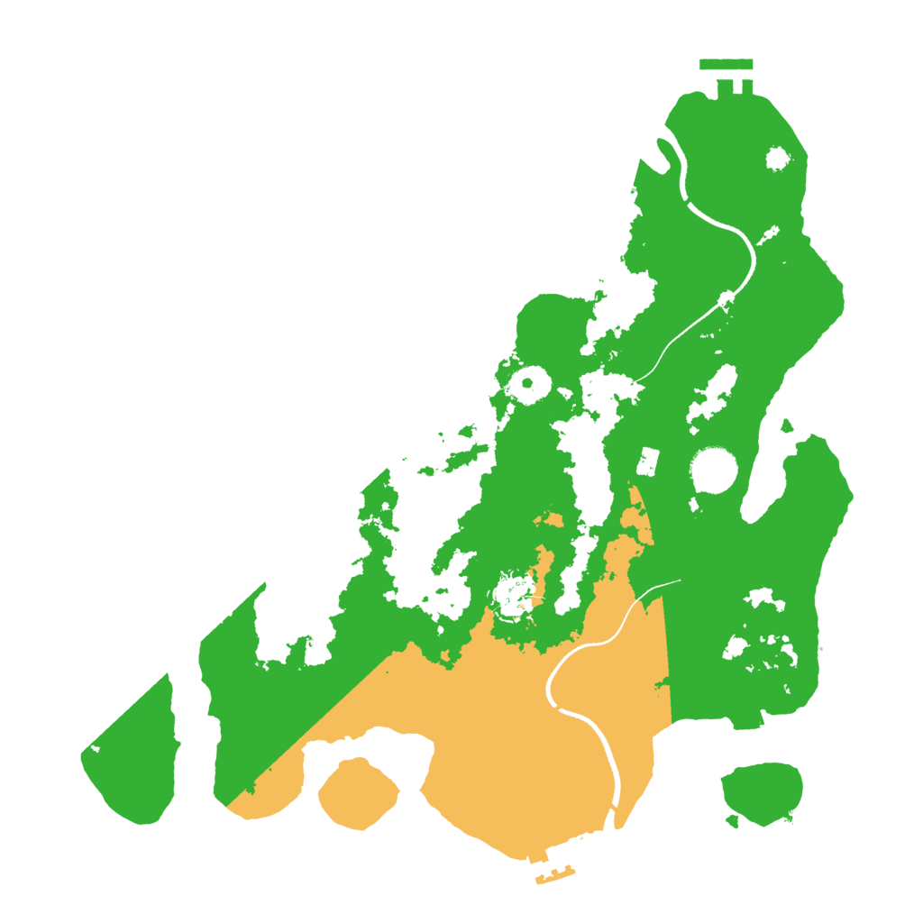 Biome Rust Map: Procedural Map, Size: 3500, Seed: 796194132