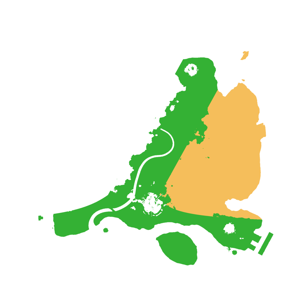 Biome Rust Map: Procedural Map, Size: 2500, Seed: 661292176