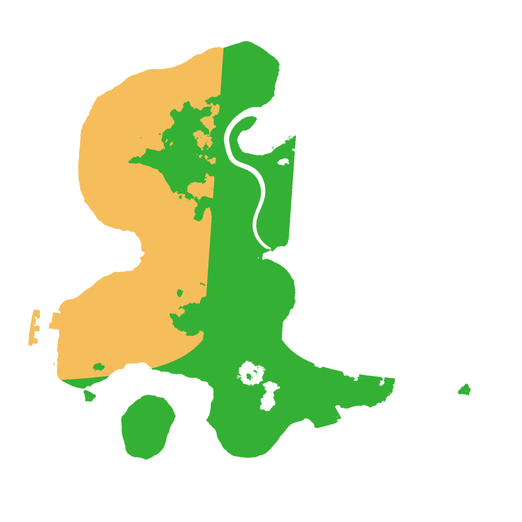 Biome Rust Map: Procedural Map, Size: 2200, Seed: 6732