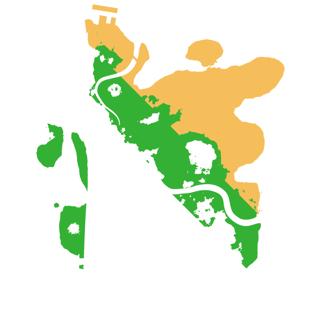 Biome Rust Map: Procedural Map, Size: 2500, Seed: 12534